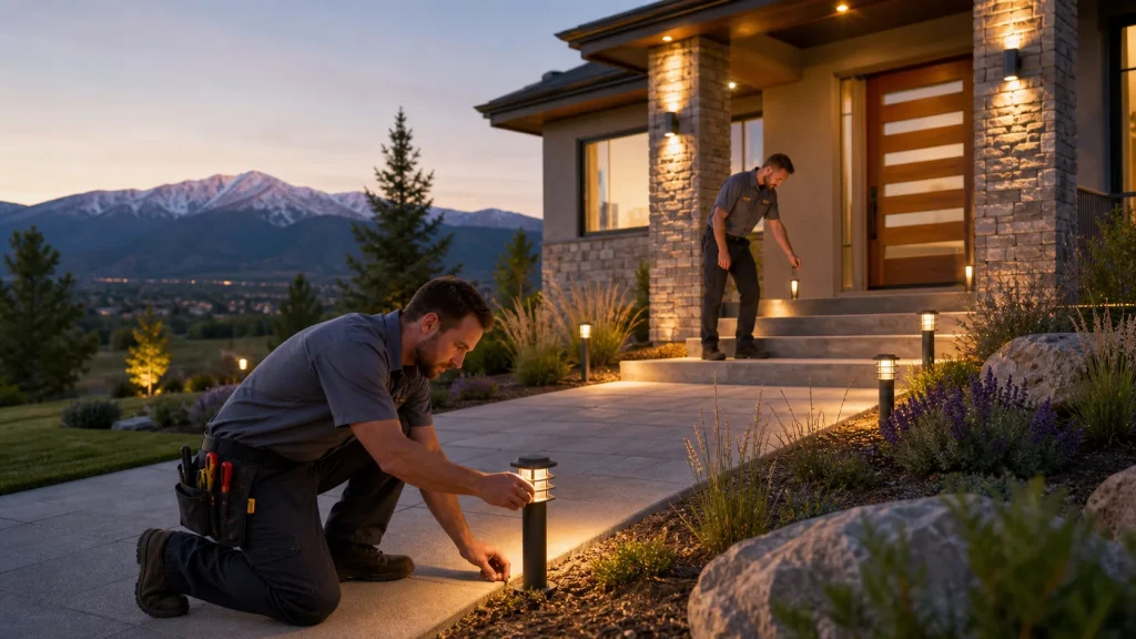 Colorado Springs Driveway & Entryway Lighting Specs: Placement, Lumens, Glare