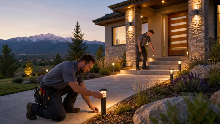 Colorado Springs Driveway & Entryway Lighting Specs: Placement, Lumens, Glare