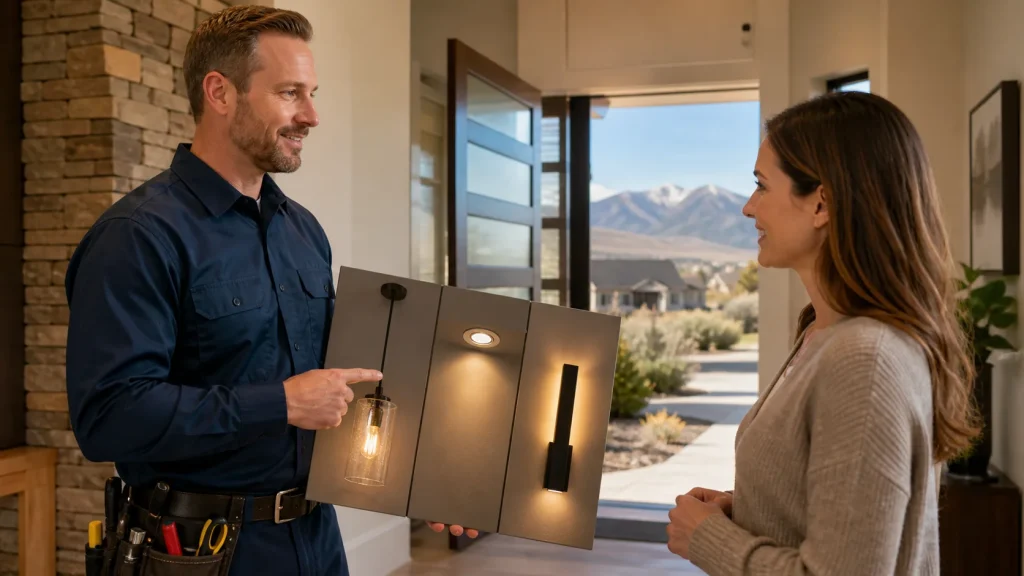 Question-Based Lighting Installation in Monument, CO Entryways